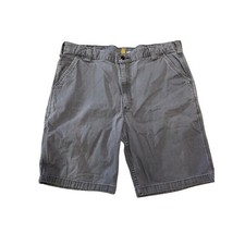 Carhartt Mens Relaxed Fit Canvas Work Shorts Grey Size 40