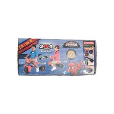Marvel Ultimate Spider-man Ride-on Tricycle  Motorcycle 2 In One 3 Wheeled Toy