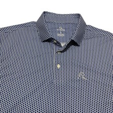 Rhoback Men's The Don't Mess Texas State Print Performance Golf Polo Shirt L