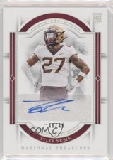 2024 Panini National Treasures Collegiate Silver 48/49 Tyler Nubin Auto 0pj6