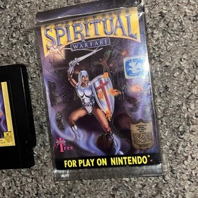 Spiritual Warfare - Nintendo NES Game And Box Only Tested Authentic 