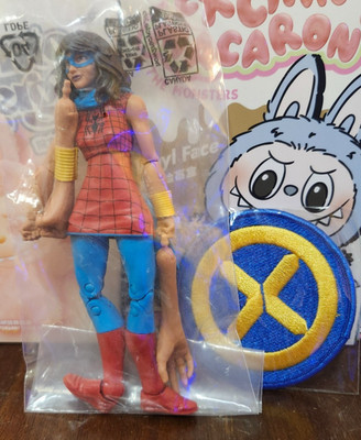 Marvel Legends Kamala Khan Ms Marvel in Spider-Man Dress NYCC 2025 + X-Men Patch