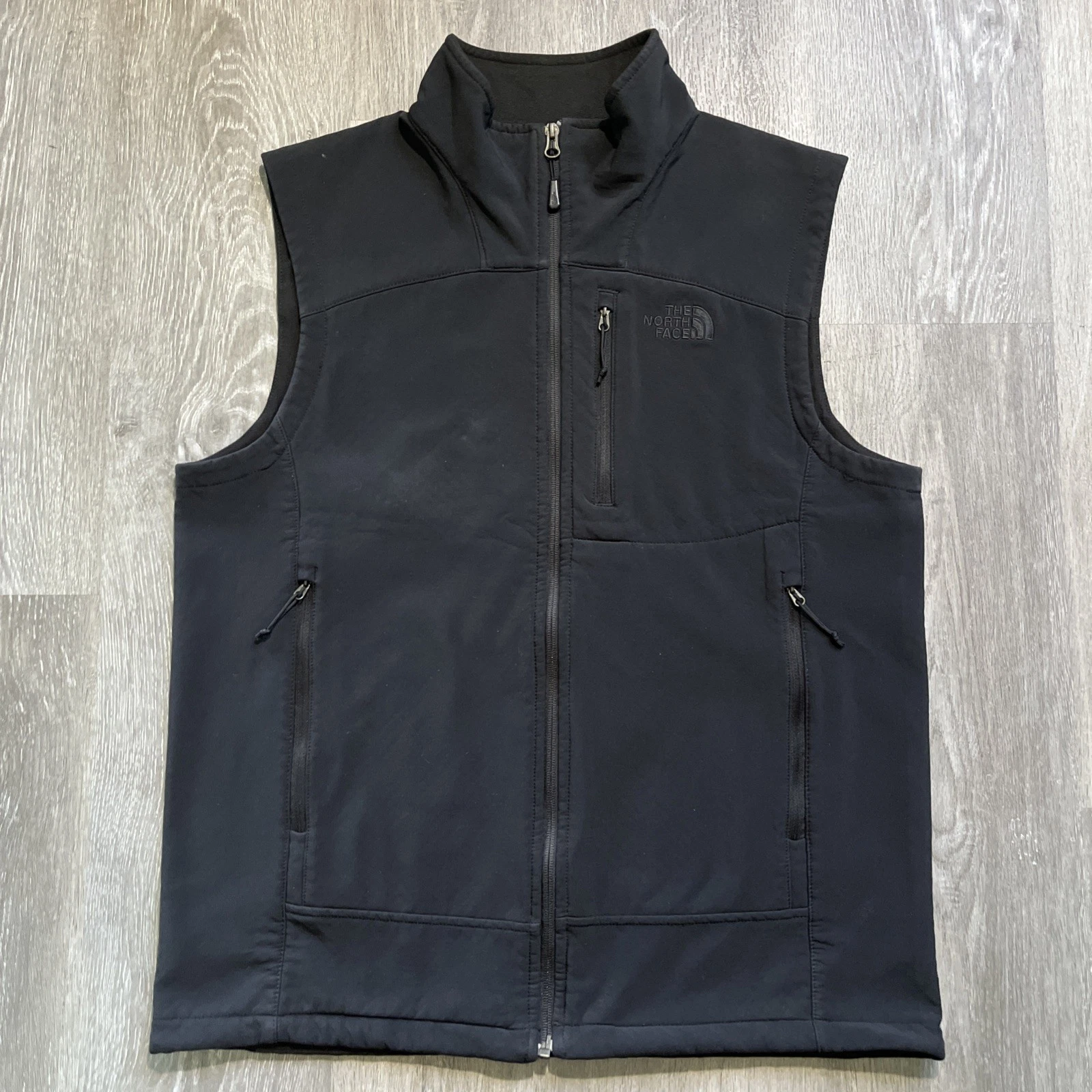 The North Face Stretch Softshell & Honeycomb Fleece Vest BLACK LARGE MSRP $170