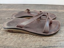 Womens Chaco Deja Sandals Flip-Flops brown le...