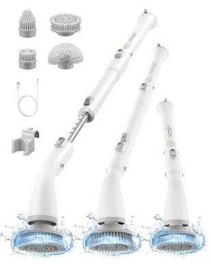 HiCOZY Electric Spin Scrubber HS1, Cordless Shower Scrubber for Cleaning with...