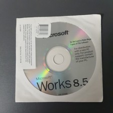 Microsoft Works 8.5 Office Suite Installation Disk for MS Windows (New Sealed)