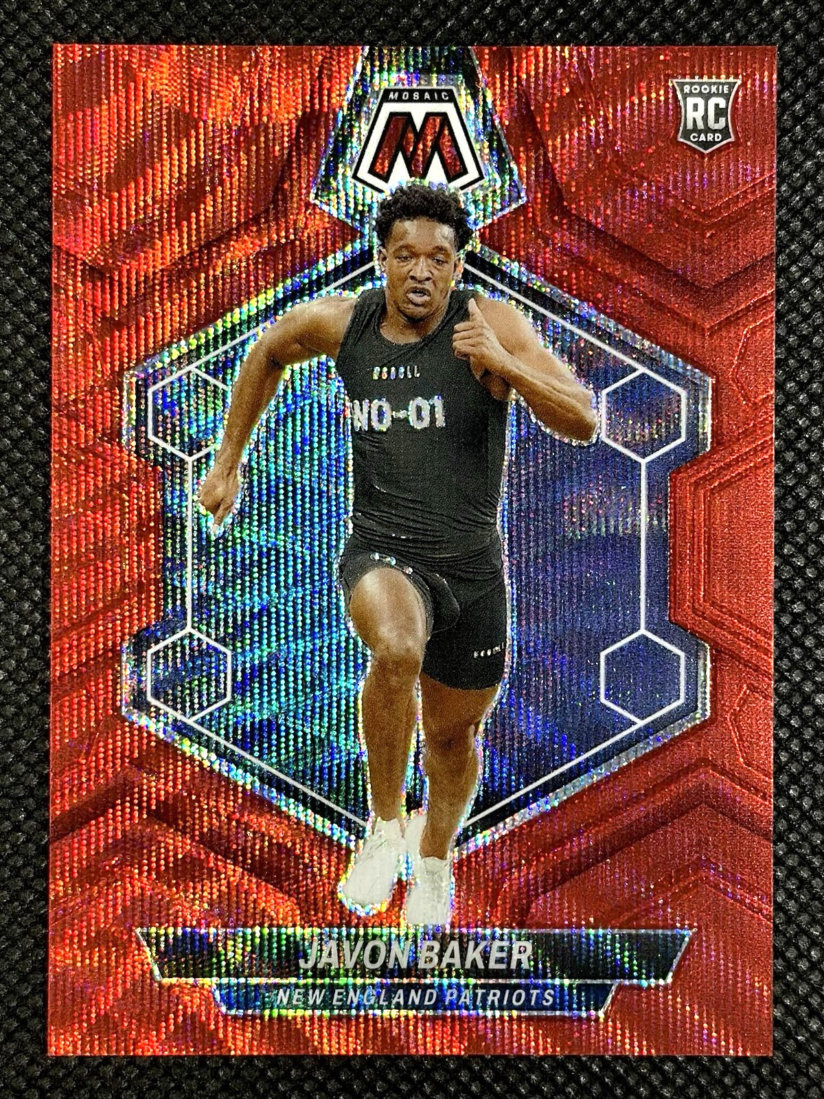 Javon Baker Panini Mosaic #380 Red Wave