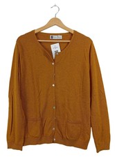 Charles Robertson Strickjacke Damen Gr. 42/XL Orange Wolle Cardigan