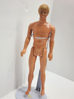 Vintage Ken Doll Barbie Man Blonde Hair Damaged Toy