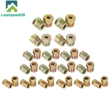 Brake Line Tubing Fitting Nuts Kit For Inverted Flares on 3/16 & 1/4 Tube 35 pcs