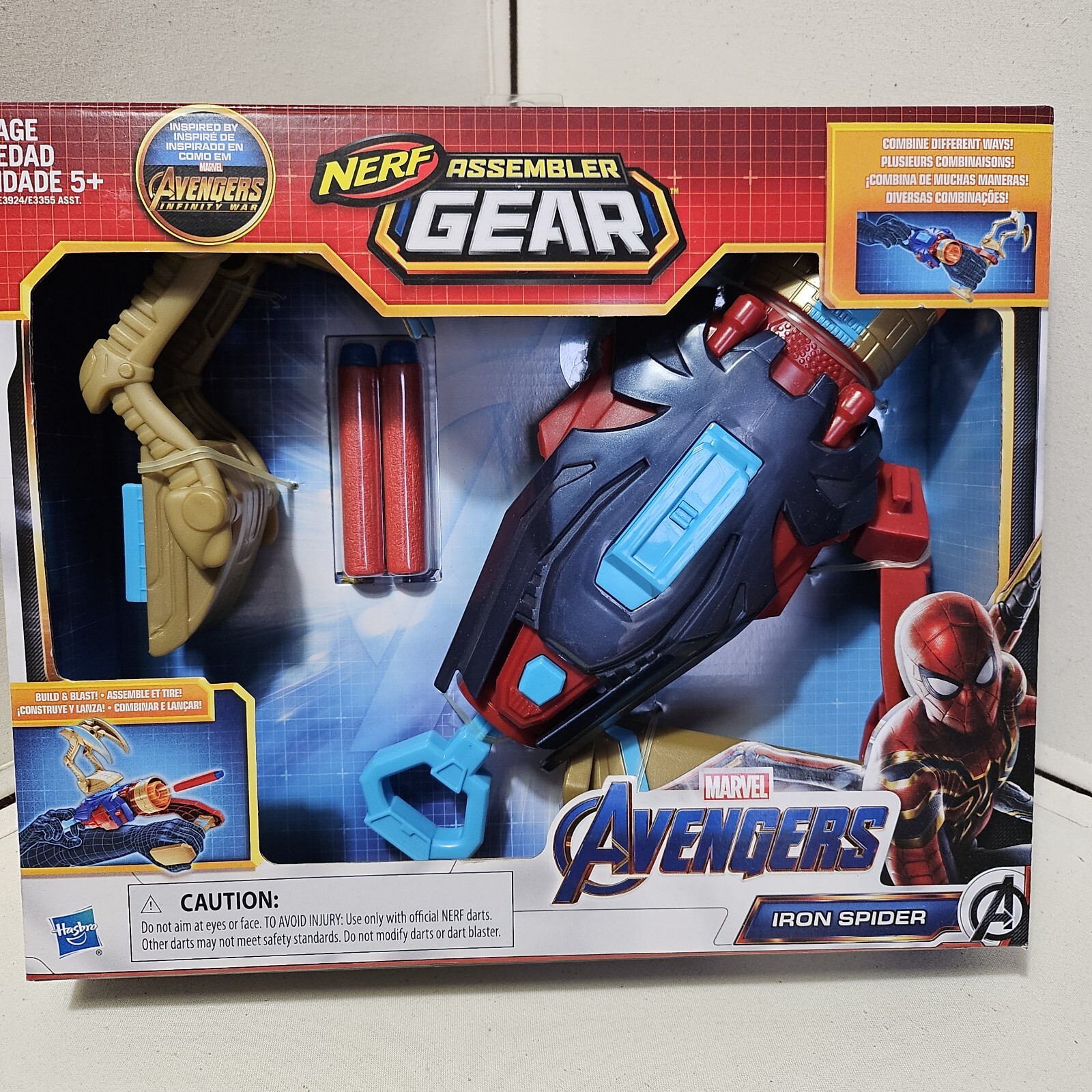 NERF ASSEMBLER GEAR IRON SPIDER Avengers Infinity War MCU Spider-Man Marvel 