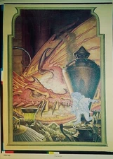 HOBBIT PRINTERS PROOF, STEVE HICKMAN'S "INVISIBLE THIEF" SPECIAL 14x19.5", MINT