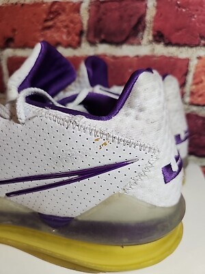 Nike LeBron James Low Lakers mens size 17 purple white Bin S17 | eBay