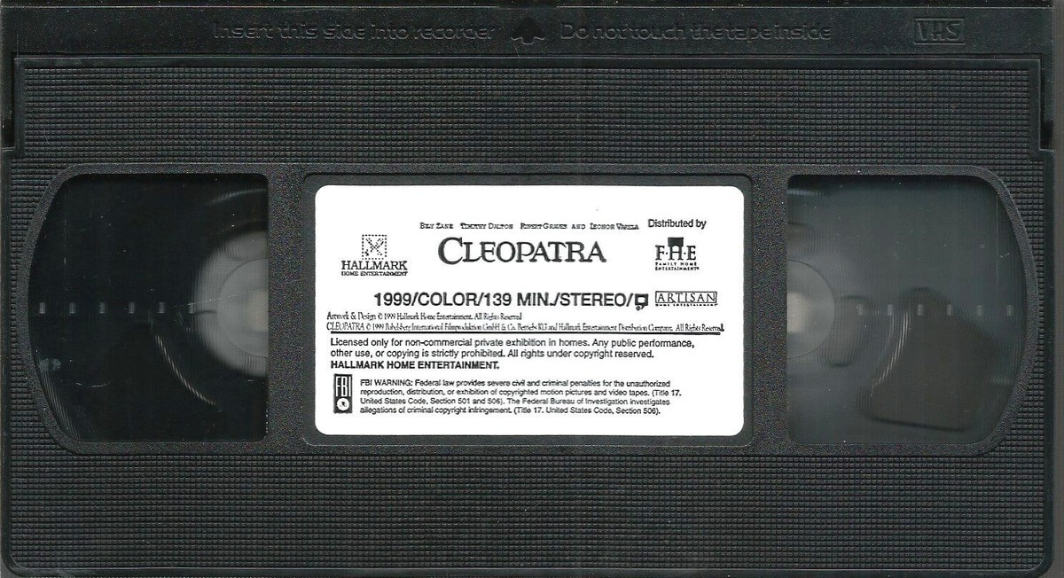 Cleopatra VHS 1999 Billy Zane Timothy Dalton Leonor Varela TV Mini