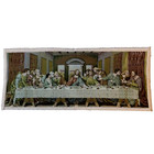Wall Hanging Tapestry Handmade Last Supper Christmas 34" x 14"