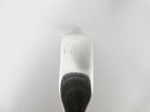 Antique Georgian 1818 Sterling Silver Tablespoon Serving Spoon Fiddle Birmingham - Picture 4 of 8