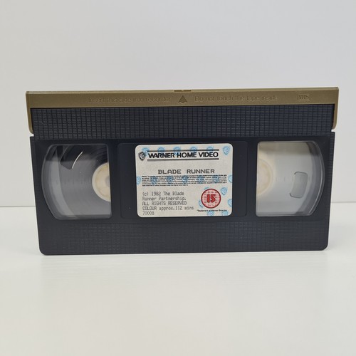 Blade Runner 1982 VHS Harrison Ford UK PAL Vintage Warner Bros - Foto 7 di 8