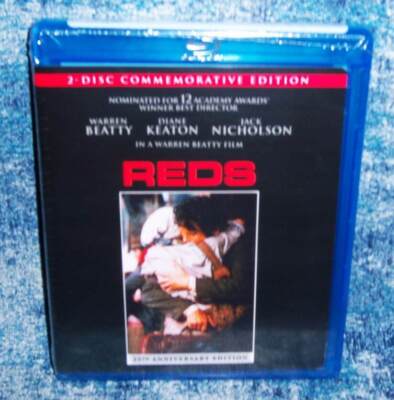 NEW WARREN BEATTY DIANE KEATON REDS 2 DISC 25TH ANNIVERSARY MOVIE BLU RAY 1981