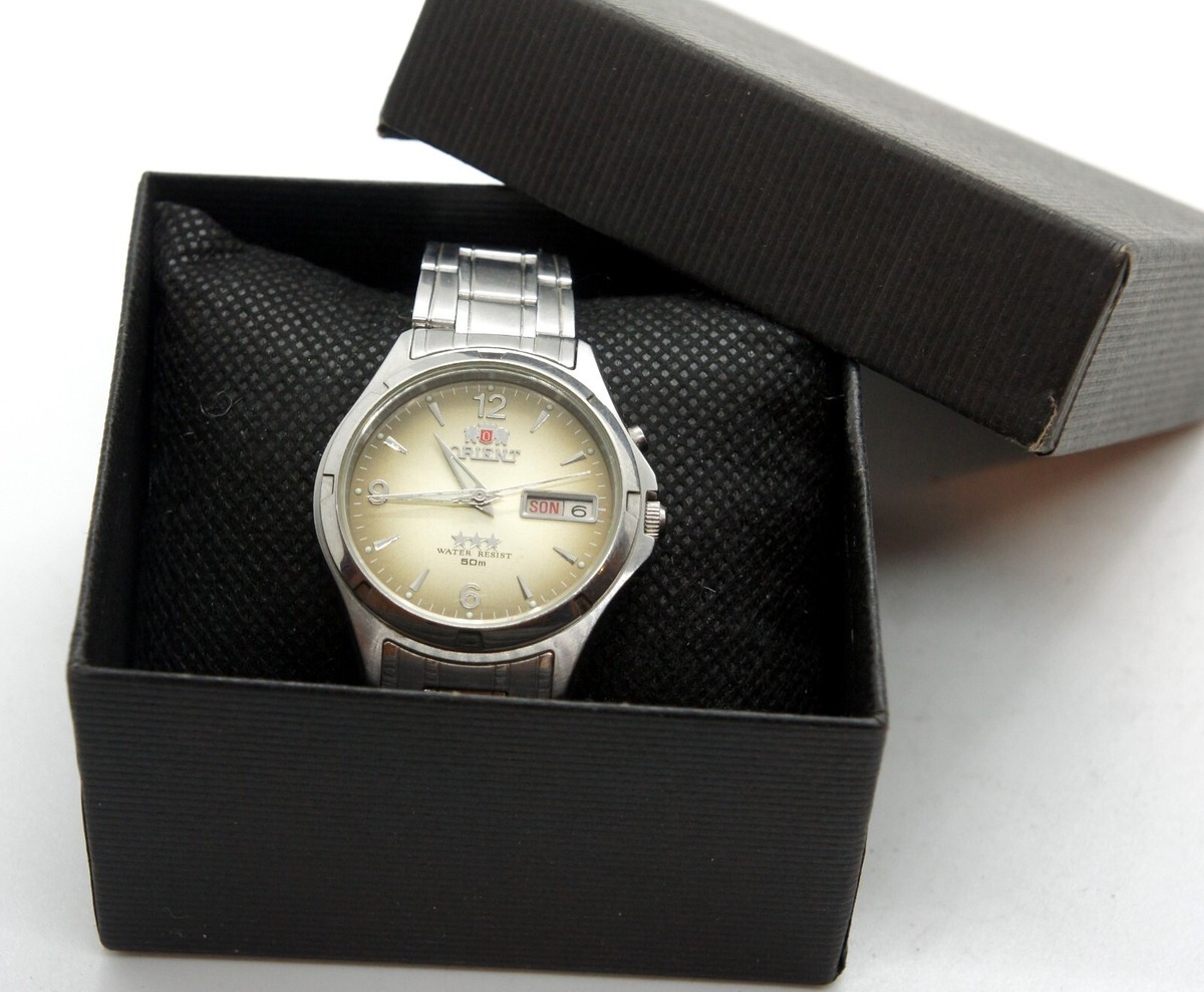 Orient 3 Stars Crystal EM5E-C0 CA Stainless Steel Automatic Mens
