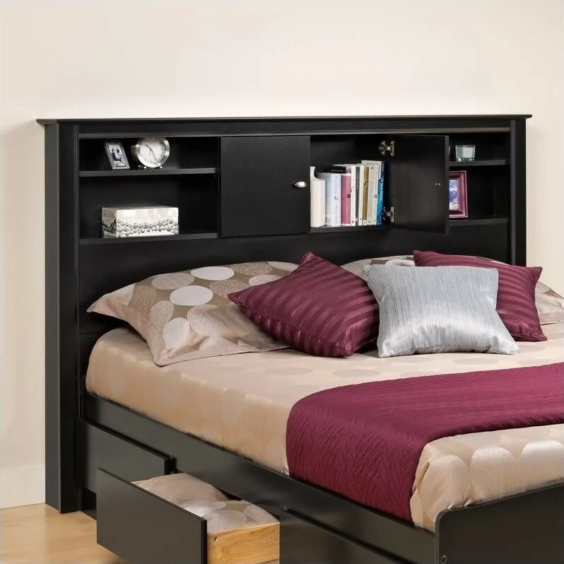 Prepac full queen bookcase headboard deals