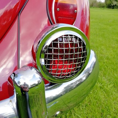 5 Stop Light Red With Vintage Mesh Grille Fog Light Sign For Porsche Vw Aac256 Ebay