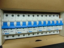 6 Pcs New Altech Corp. Circuit Breakers 2 Pole B Curve 16 Amp 480Y/277VAC, 10kA,