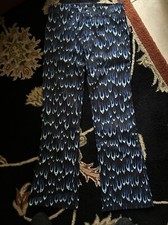 She Devil Blue Flames Flared Pants Hot Topic Vintage Late 80  s Size 5 NWOT