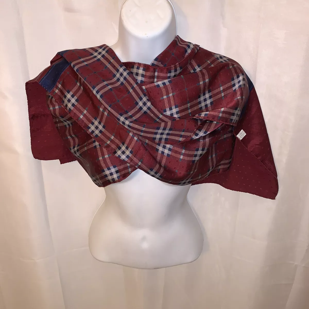 Burberry polka dot scarf discount