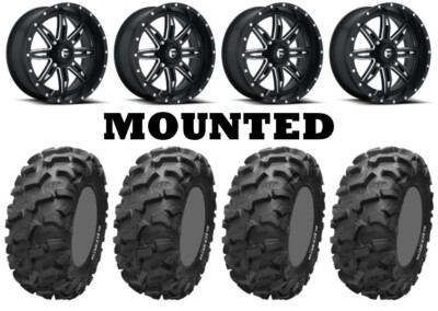 Kit 4 ITP Blackwater Evolution 28x9-14/28x10-14 on Lethal Matte Black D567 1KXP