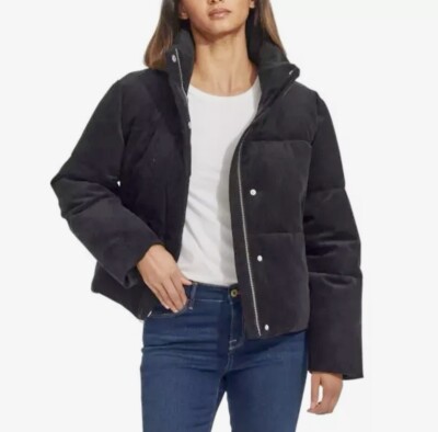 Levi's Ladies' Corded Puffer Jacket Black Large