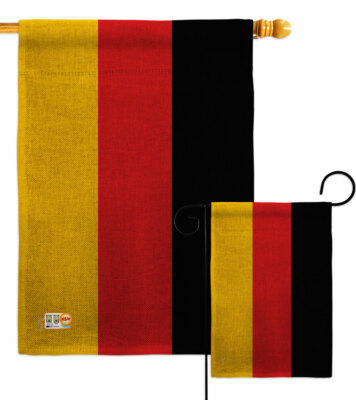 Germany Burlap Garden Flag Regional Nationality Decorative Yard House Banner