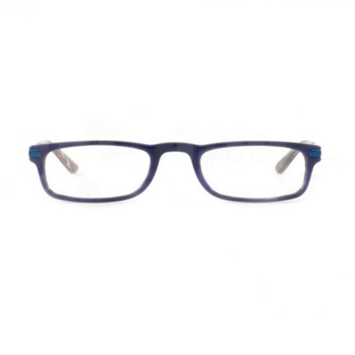 Montatura Occhiali da Vista Uomo Luxottica 3203 C497 Blu Rettangolare  Marrone | eBay