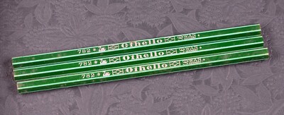 Vintage Schwan Stabilo Othello 782 Buntstift Rot Blau color pencils red & blue