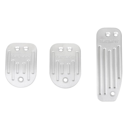 New Billet Brake Clutch Gas Pedal Cover Set Triumph TR3 TR3A TR4 TR4A
