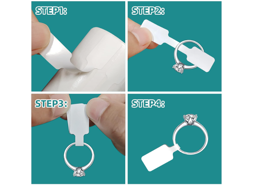 500Pcs Jewelry Tags Roll Price Identify Jewelry Price Tags Stickers