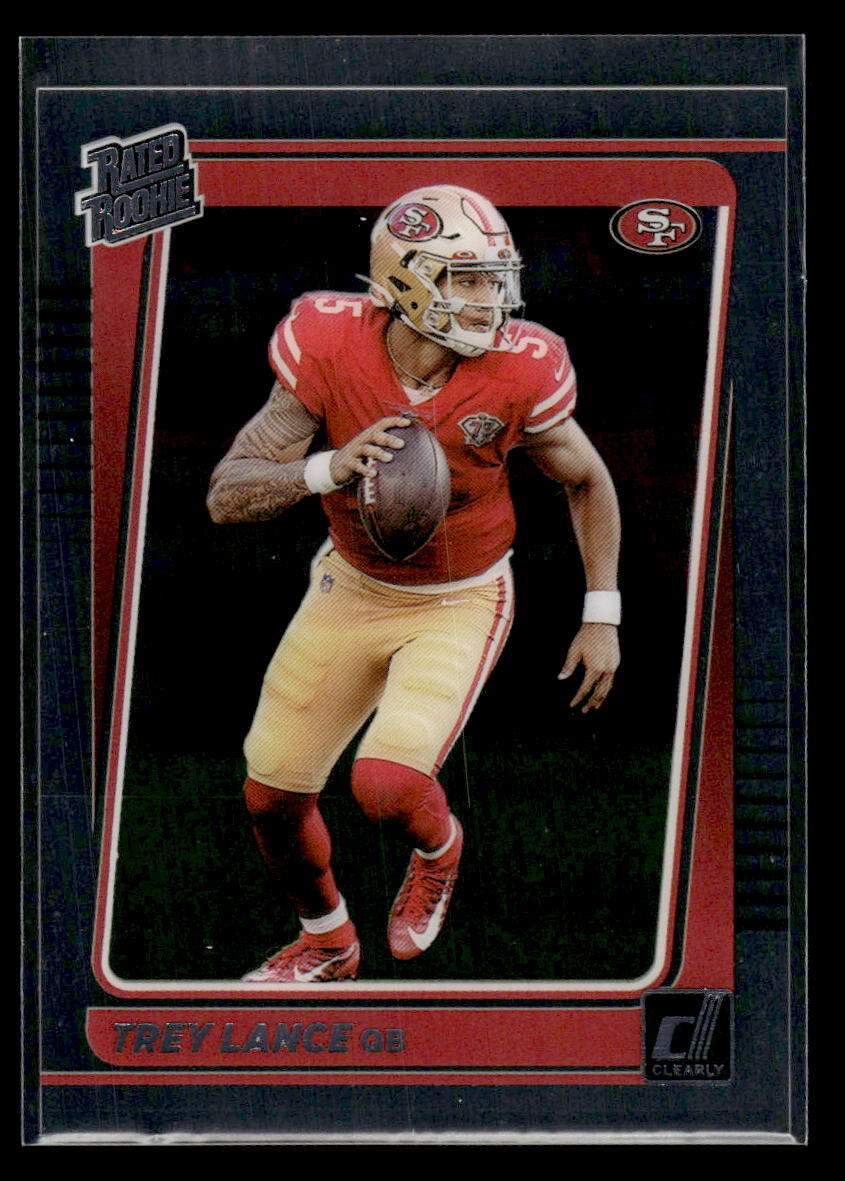 2021 Clearly Donruss #54 Trey Lance Rookie San Francisco 49ers