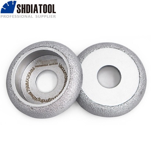 Disco de molienda de rueda convexa de diamante soldado al vacío de 3 pulgadas/75 mm de diámetro seco o húmedo. - Imagen 5 de 12