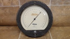 Vintage Heise Industrial Pressure Gauge 8 50 Psi H9992 Steampunk Round