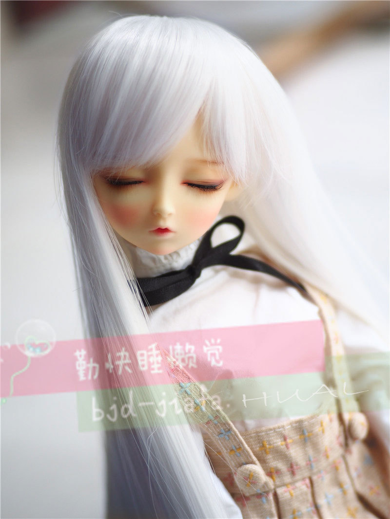 8-9 1/3 BJD Blonde Straight Long Wig LUTS Doll SD DOD MSD Dollfie Hair