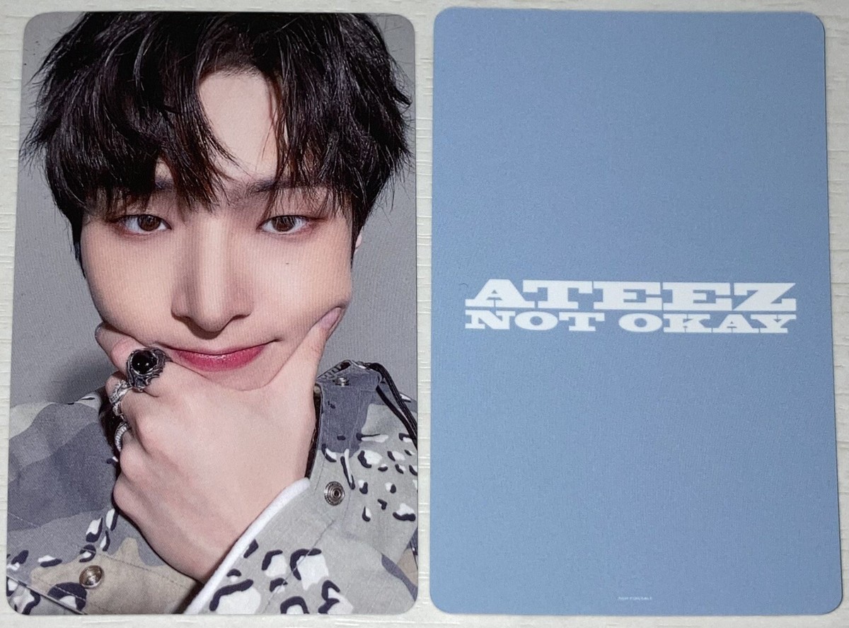 Official Ateez Not Okay Japan Single Mingi Tower Records Lucky