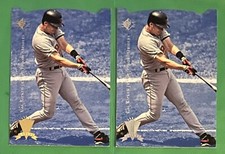 Lot (2) 1995 SP Cal Ripken Jr #1 Base & Silver Baltimore Orioles