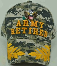 NEW US ARMY RETIRED CAP HAT DIGITAL CAMO