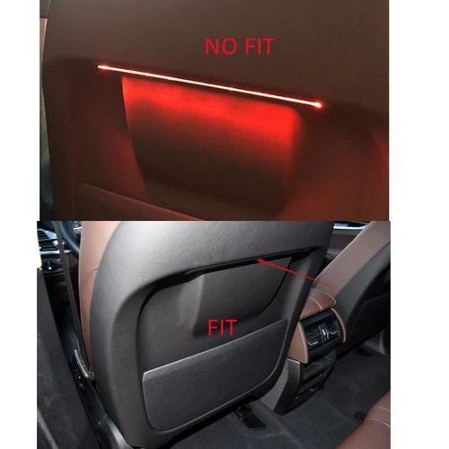 Front Seat Back Panel For BMW X5 F15 M F85 BMW X6 M F86 2014-2018 Black - Bild 2 von 6
