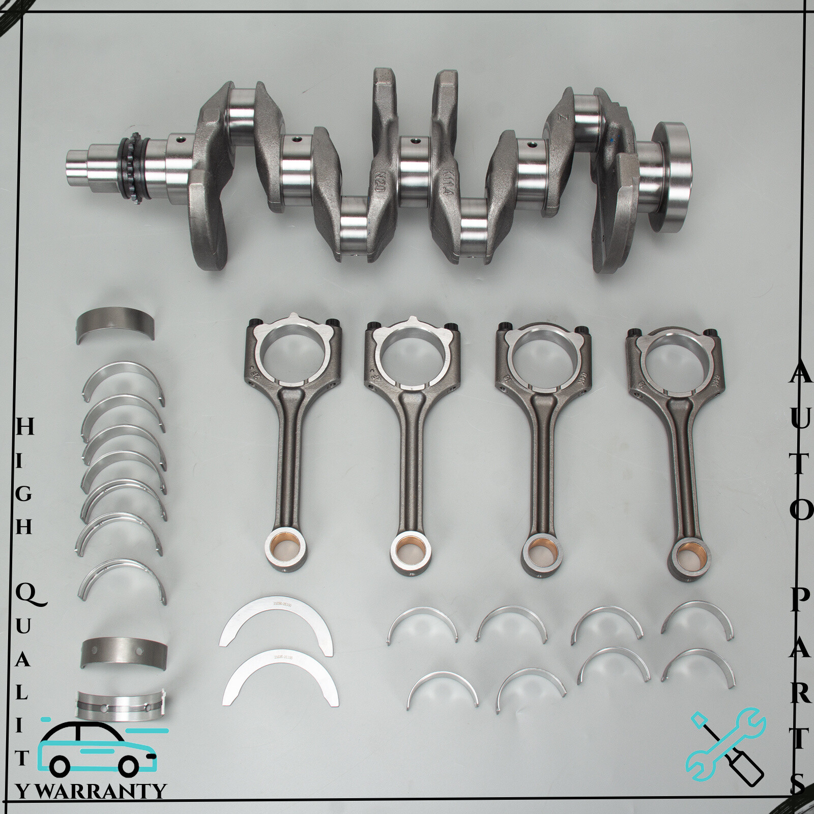 Hyundai KIA Soul 2.0L G4NA Engine Crankshaft Rod & Main Bearing Kit