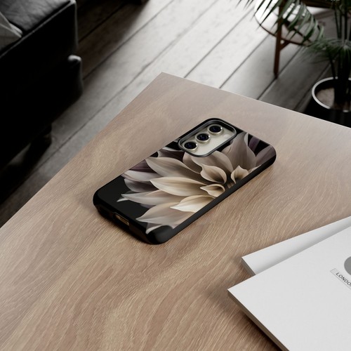 Tough Case For iPhone, Samsung Galaxy, Pixel, Cream Dahlia Flower Print - 第 173/223 張圖片
