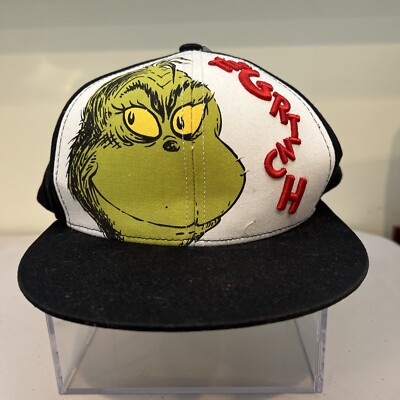 ConceptOne Dr.Seuss How The Grinch Stole Christmas Adjustable Snap-Back Cap