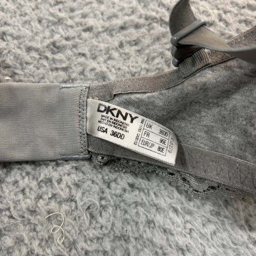 DKNY Bra 36DD Push Up Bra Gray Heathered Boost Lift - 第 10/11 張圖片