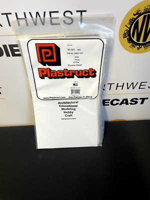 PLASTRUCT 91101 0,010,3mm STYROLPLATTE 8 STÜCK