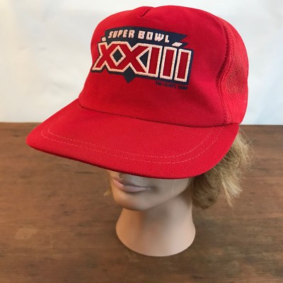 Vintage Super Bowl XXIII 23 NFL Bengals vs 49ers Snapback Trucker Cap CH18