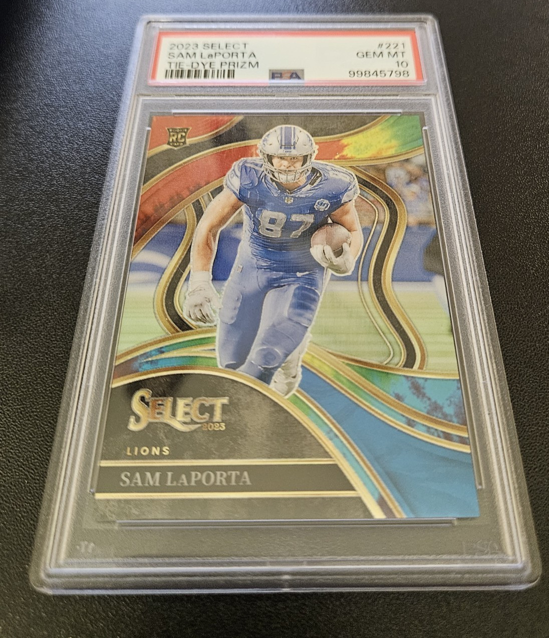 Sam LaPorta Panini Select #221 Tie Dye